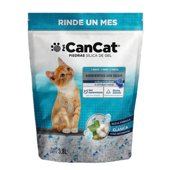 Piedras Sanitarias Gato CanCat Silica Gel Cítricos 3,8lt