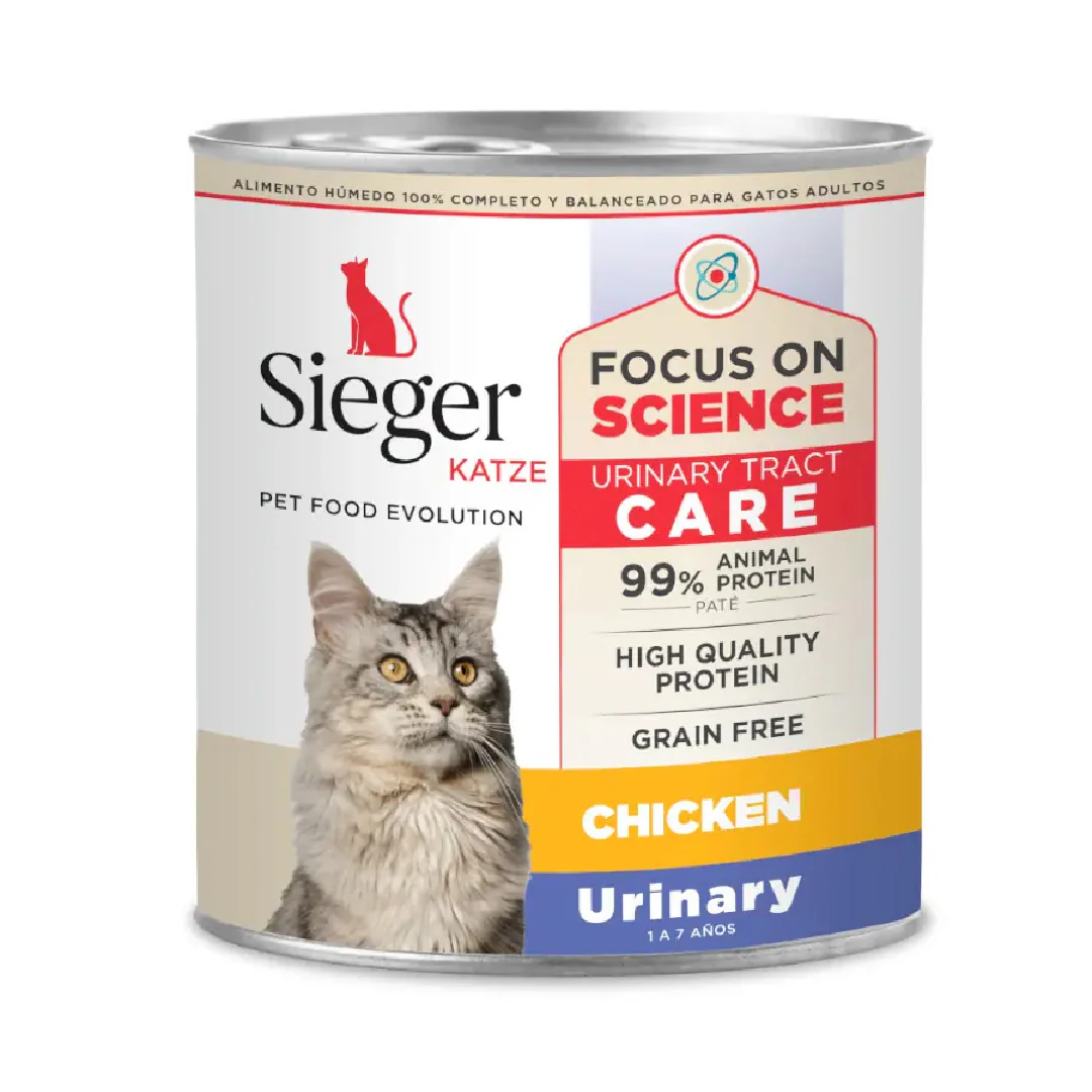 Lata Sieger Katze Gato Adulto Urinary Pollo